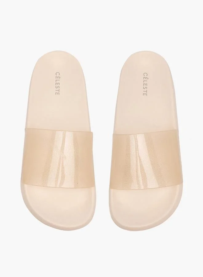 سيليست Women Glitter Print Slides
