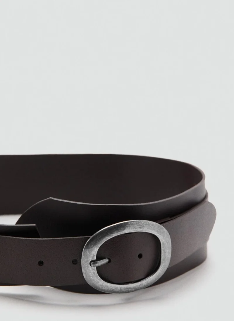 Mango  Leather OBI Belt for Women | Best Price UAE