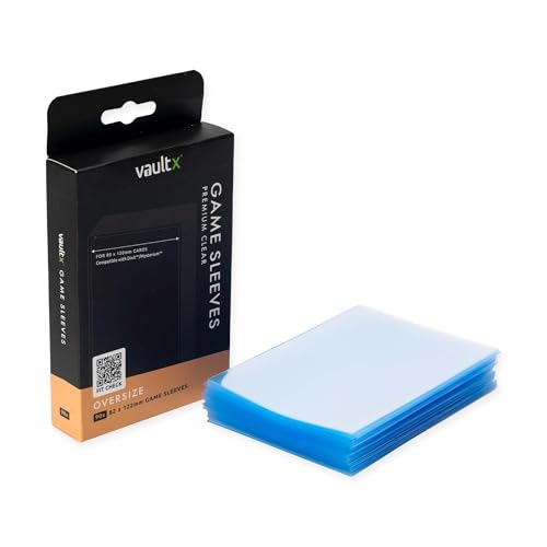 Vault X Oversize Board Game Sleeves 82 x 122mm 90 Pack Compatible with Dixit Clear Premium Quality - Image 1