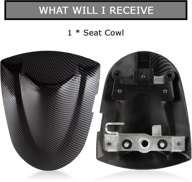 PSLER Rear Seat Fairing Cover Cowl for GSXR600 750 K6 2006-2007 - Carbon - Image 5