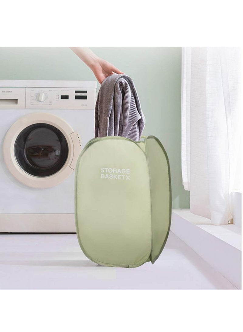 SOLARAE Collapsible Waterproof Popup Laundry Hamper, Foldable Laundry Baskets with Durable Handles for Kids Girl Boy College Dorm Llaundery Room Storage Travel Camping - Image 5