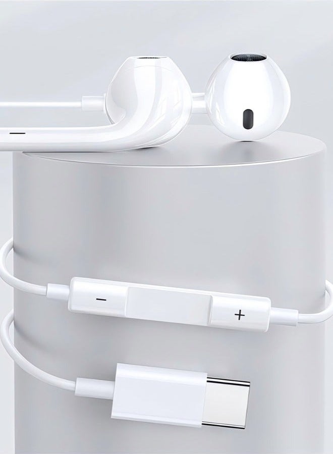 Type C in-ear headphone, high quality sound, compatible with Samsung, Oppo, Xiaomi, Huawei, and iPhone - Image 2