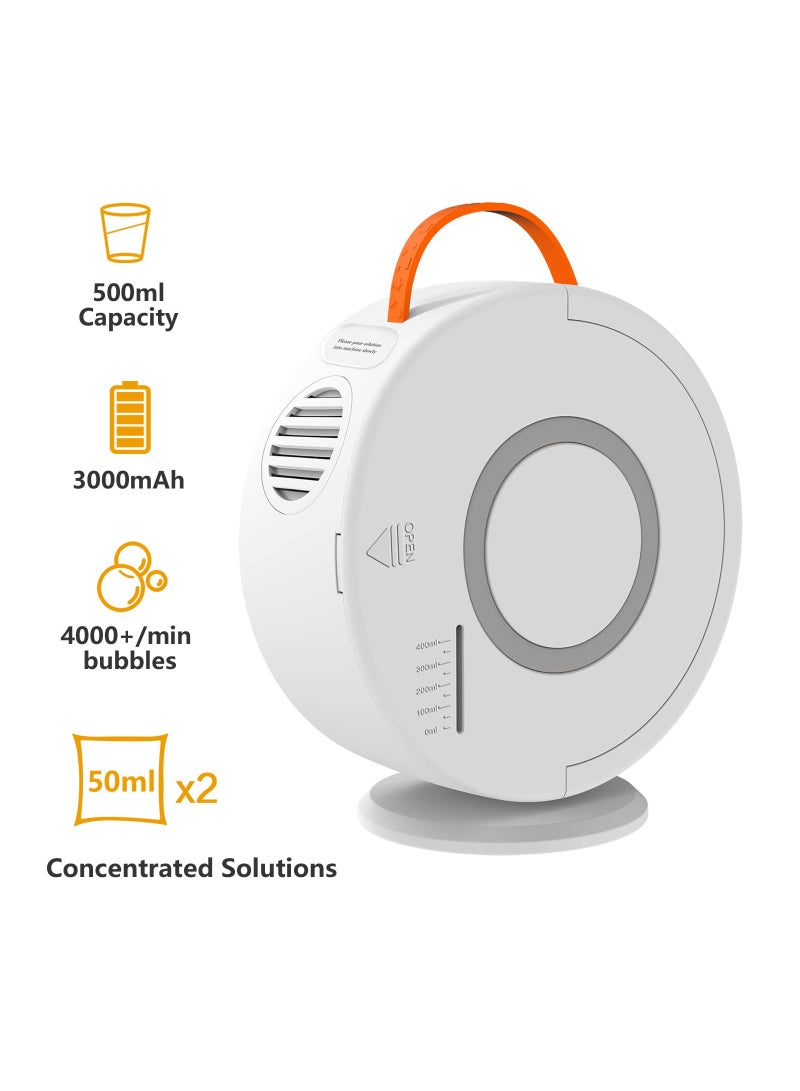 SYOSI Bubble Machine for Kids Automatic Bubble Blower, Rechargeable Battery Operated Portable Bubble Maker, for Little Boys Girls with Auto Rotated 90°/360° - Image 2