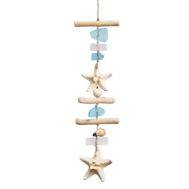 JQAQJU Driftwood Starfish Hanging Coastal Drop Beach Decor, Style 2 - Image 1