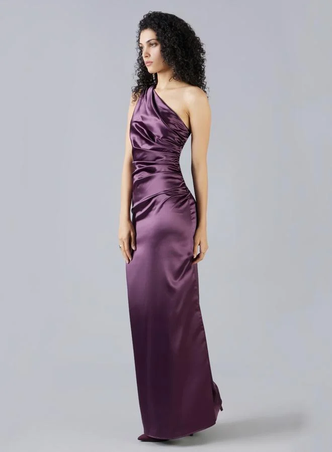 Mish Mish One shoulder straight fit maxi dress