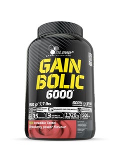 Gain Bolic 6000, Extreme Hardgainer Formula, Strawberry Power Flavour, 3500g