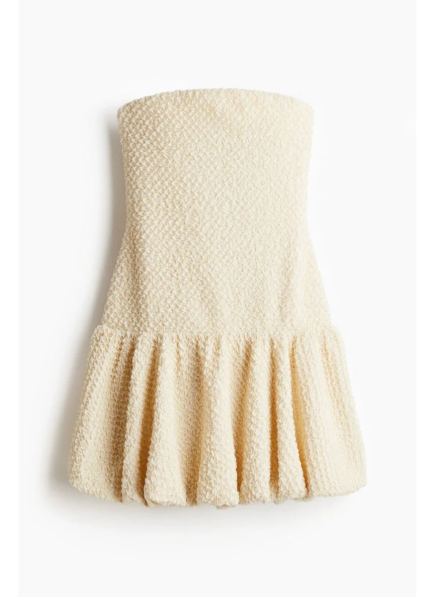 H&M Bubble-Hem Bandeau Dress
