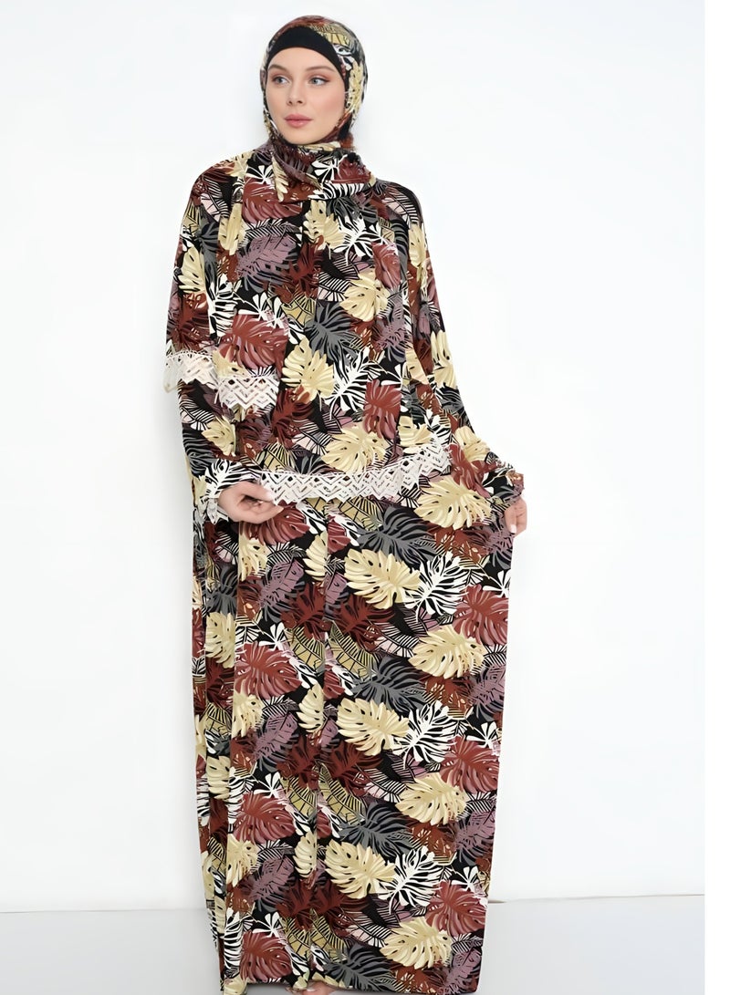 OLUDENIZ Prayrign Dress & Ornate Clothing Collection: Embracing Diversity with Distinctive Style, Inclusive Sizing (M, L, XL) - Crafted in Turkey with Ornate Designs and Bright Colors