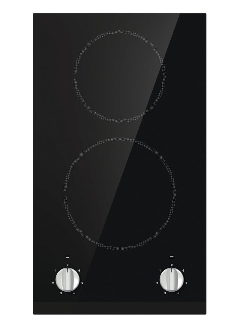 Gronje Electric built in hob 30cm glass ceramic 2 Heating Zones EC321BCSC - Image 1