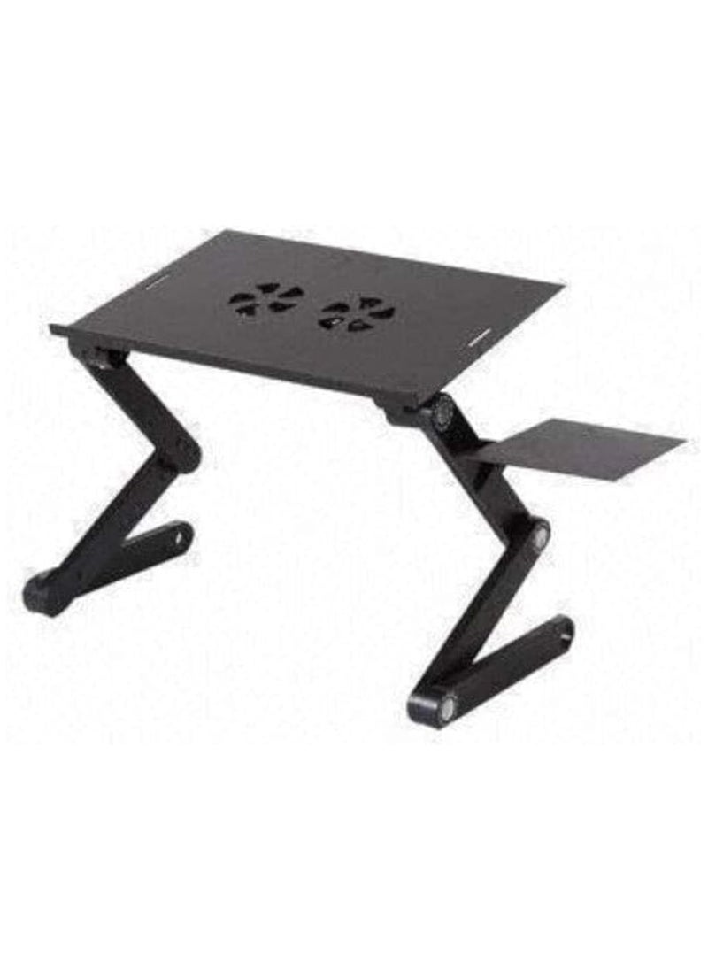 Generic - Foldable Laptop Stand with 2 Cooling Fans – Multi-material Design - Image 1