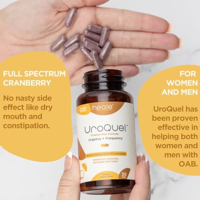 UroQuel - Natural Bladder Control Cranberry Supplement - Reduce Bathroom Urgency, Frequency, Incontinence, with Flowens - OBGYN Formulated - Cranberry Pills for Women & Men - by Heale - 30 Capsules - Image 4