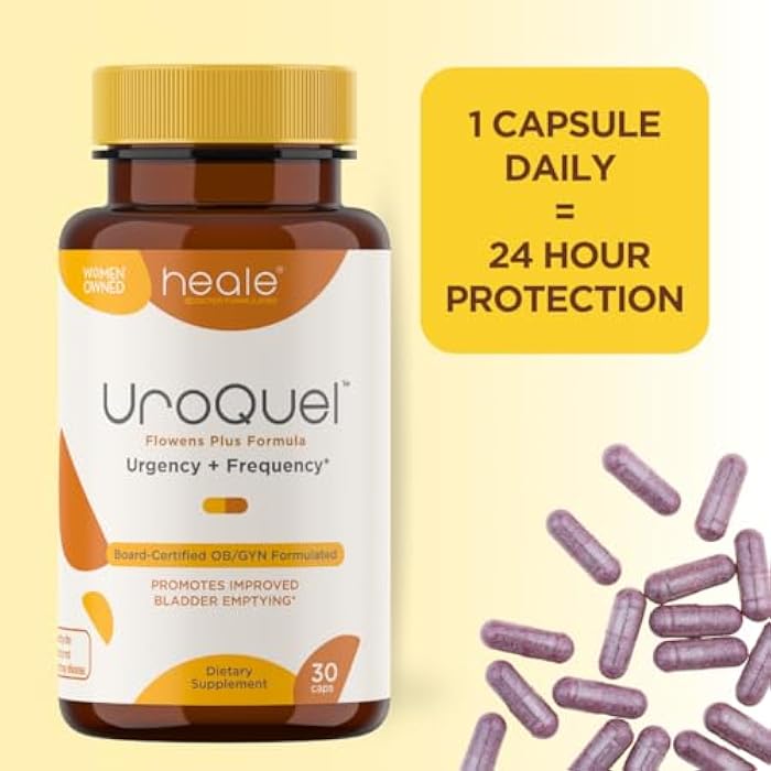 UroQuel - Natural Bladder Control Cranberry Supplement - Reduce Bathroom Urgency, Frequency, Incontinence, with Flowens - OBGYN Formulated - Cranberry Pills for Women & Men - by Heale - 30 Capsules - Image 3