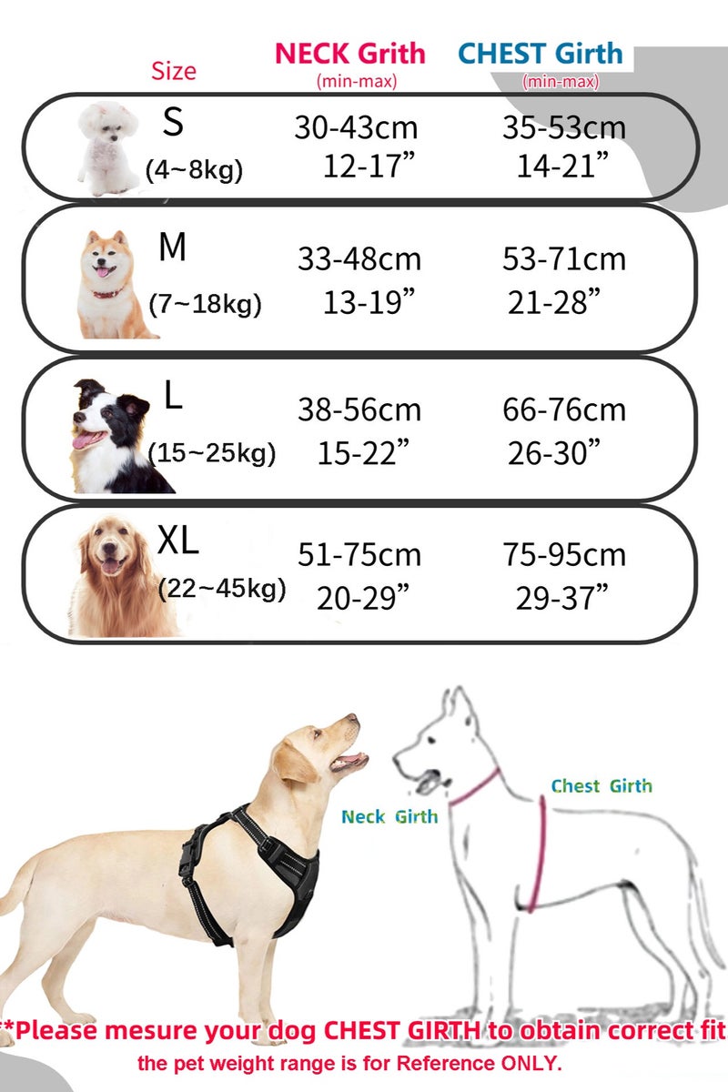 Generic Classic Dog Harness and Soft Padded Leash Set for Small Dogs, No Pull and Chock free, Adjustable with Reflective strip, Breathable and Durable - Image 4