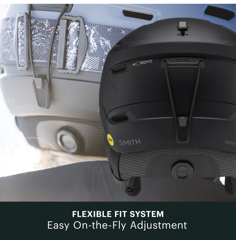 SMITH Descend MIPS Helmet â€“ Adult Snowsports Helmet with MIPS Technology + Zonal Koroyd Coverage â€“ Lightweight Protection for Skiing & Snowboarding â€“ for Men & Women â€“ Matte Black, Small - Image 5