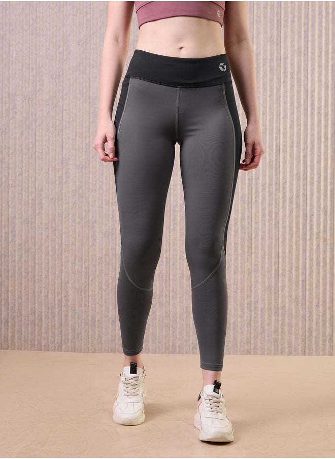 Technosport Women Color Block 4-Way Stretch Leggings  - Image 2
