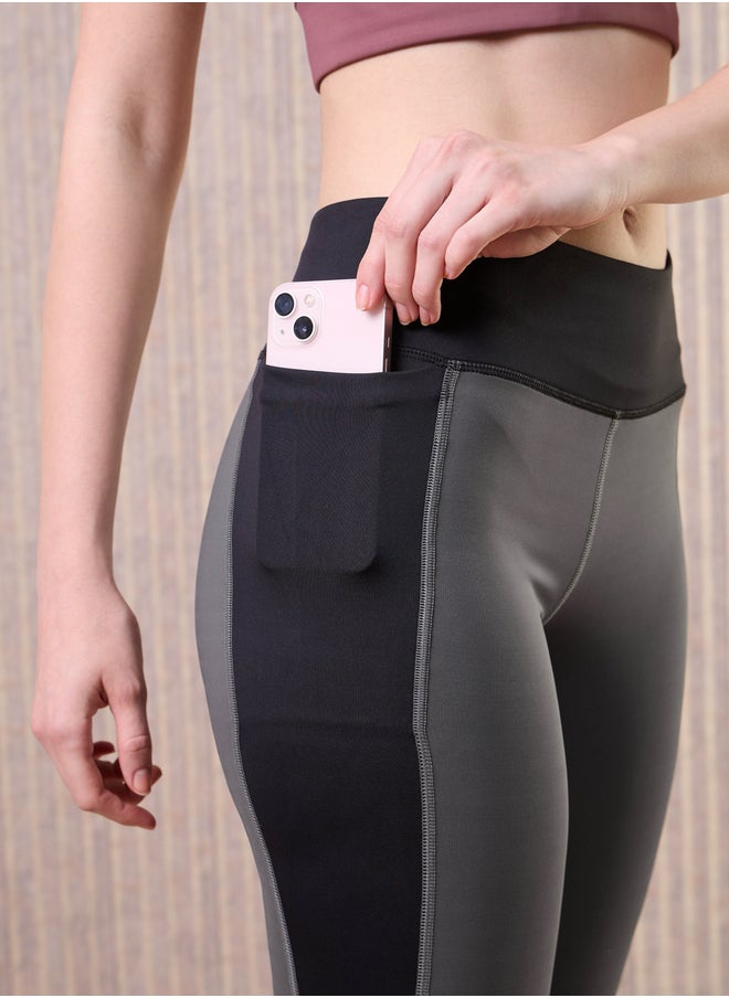 Technosport Women Color Block 4-Way Stretch Leggings  - Image 5