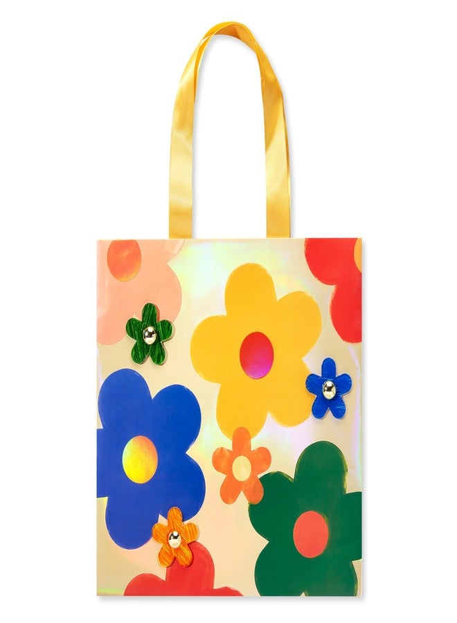 Papyrus 11" Medium Gift Bag (Multicolored Daisies for Birthdays, Bridal Showers, Anniversaries and All Occasions (1 Bag - Image 2