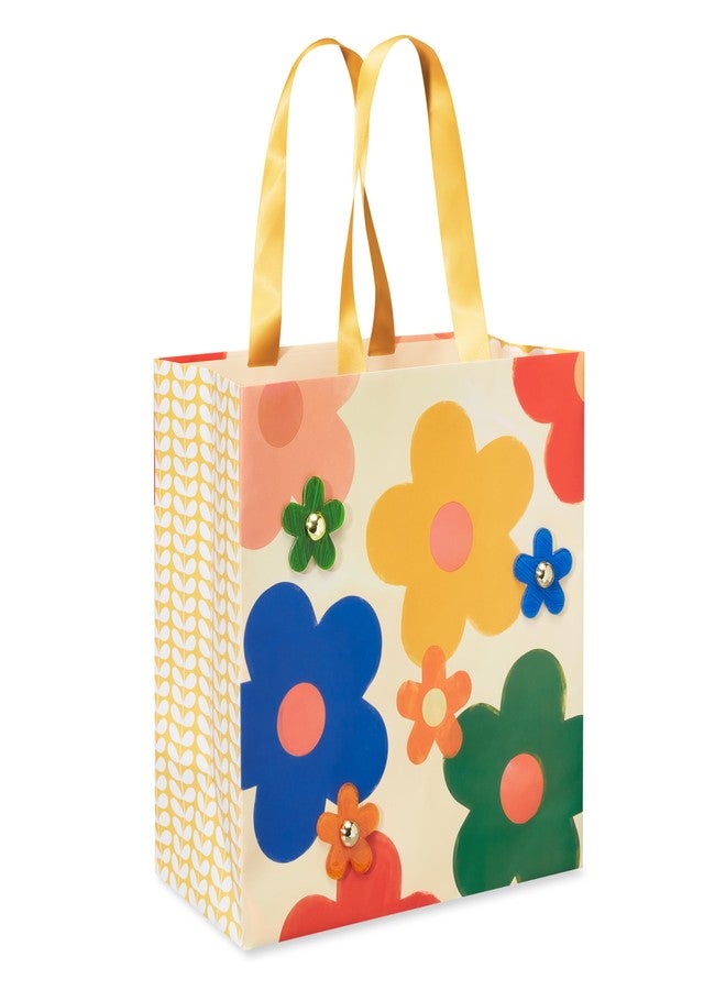 Papyrus 11" Medium Gift Bag (Multicolored Daisies for Birthdays, Bridal Showers, Anniversaries and All Occasions (1 Bag - Image 1