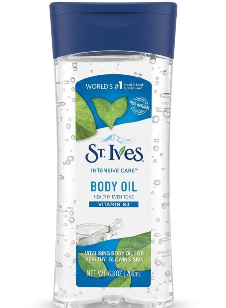 St. Ives Intensive Care Body Oil for Healthy Even Tone & Deep Hydration – 200ml - Image 1