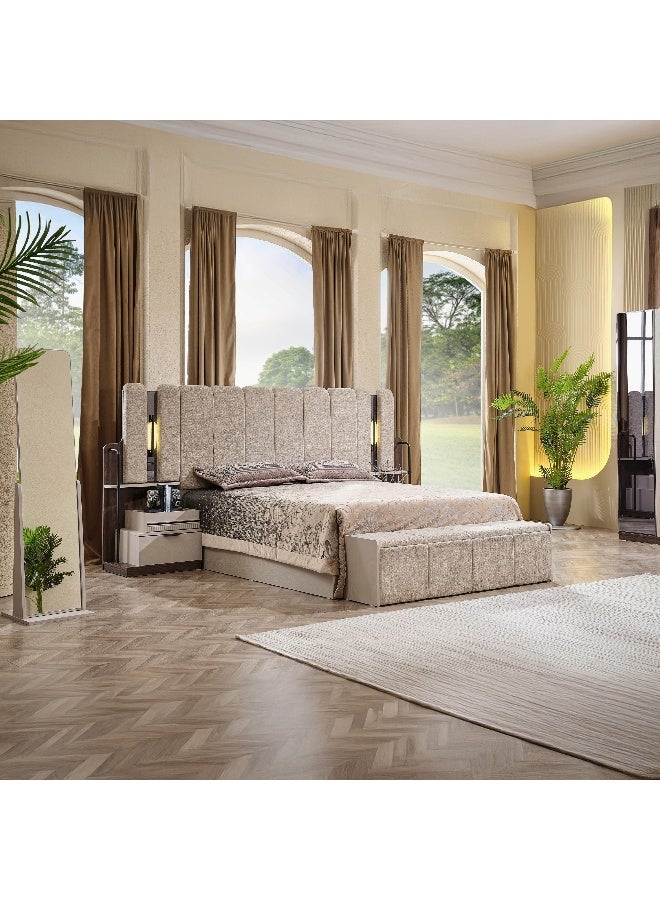 Home Box Leeds 6-Piece Smart LED Bedroom Set for Modern Homes - Image 3