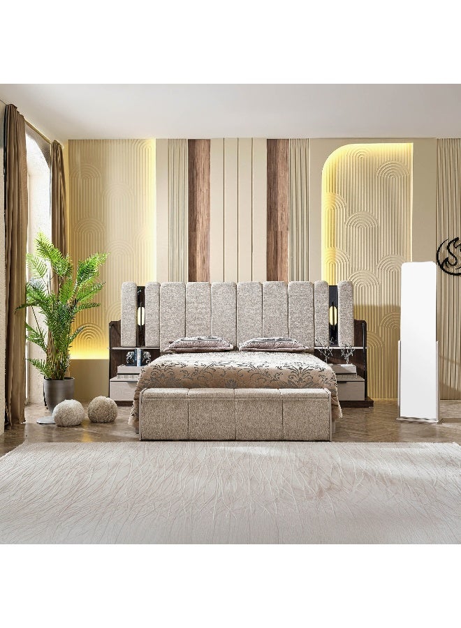 Home Box Leeds 6-Piece Smart LED Bedroom Set for Modern Homes - Image 2