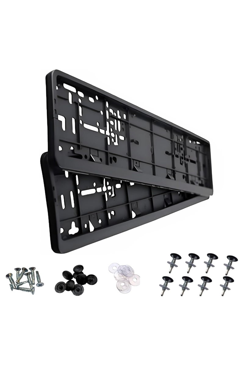 إيتافا حامل لوحة أرقام السيارة | إطار اللوحة | لدبي، أبو ظبي، الشارقة، عجمان، رأس الخيمة، يناسب جميع إمارات الإمارات العربية المتحدة مع 8 براغي - Image 1