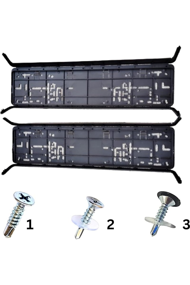 إيتافا حامل لوحة أرقام السيارة | إطار اللوحة | لدبي، أبو ظبي، الشارقة، عجمان، رأس الخيمة، يناسب جميع إمارات الإمارات العربية المتحدة مع 8 براغي - Image 5