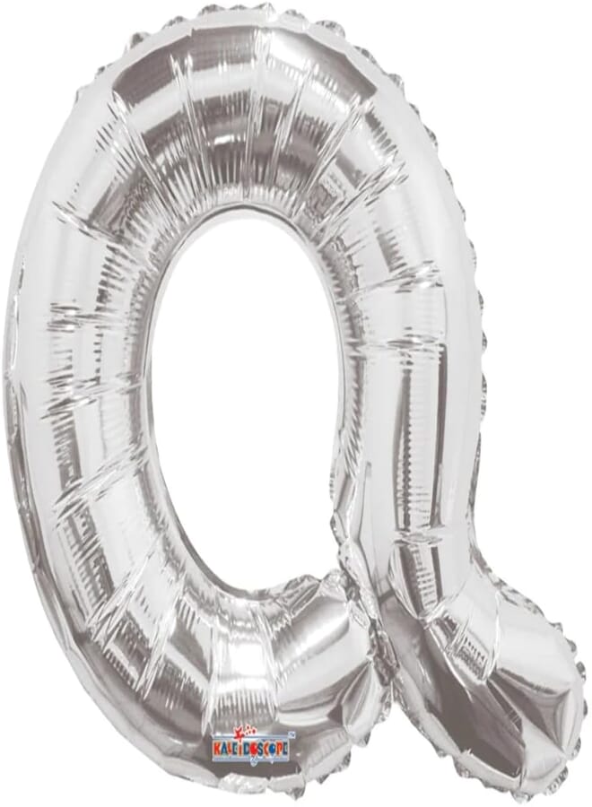 Mayflower Products Balloons - 14" Shaped Letter Silver - Q