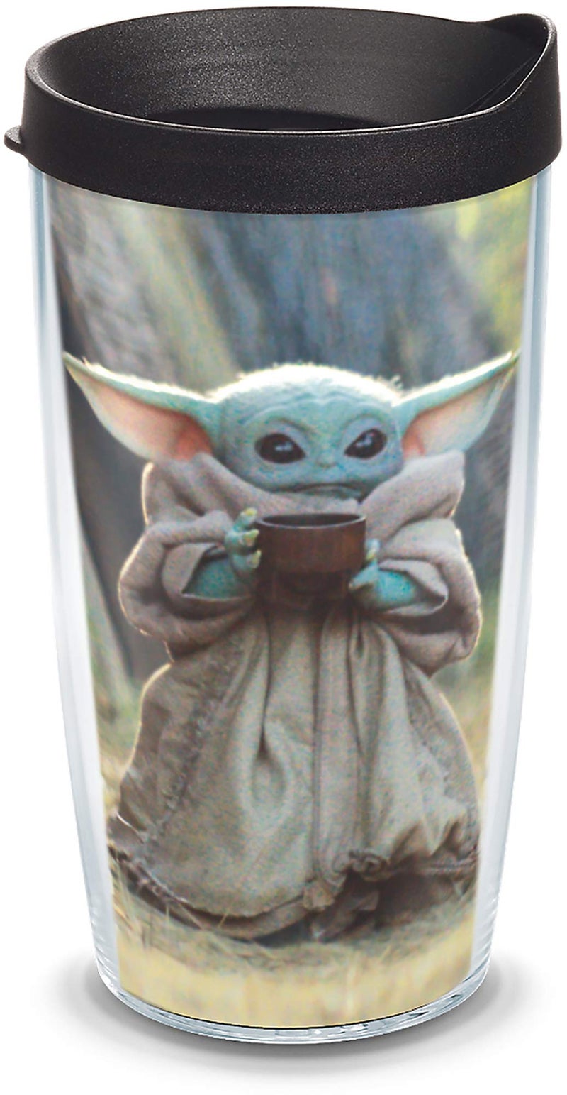 Tervis Star Wars  The Mandalorian Child Sipping Made in USA Double Walled Insulated Tumbler Travel Cup Keeps Drinks Cold  Hot 16oz Classic