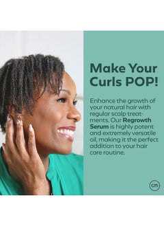 curlmix Hair Growth Serum For Curly Hair Add Shine And Moisture Grapeseed Oil Enhances Hair Growth Fragrance Free  - Image 2