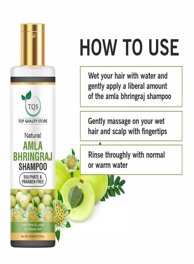 TQS Natural Amla Bhringraj Shampoo, Sulphate & Paraben Free, 200ml, For Shine & Lustre - Image 5