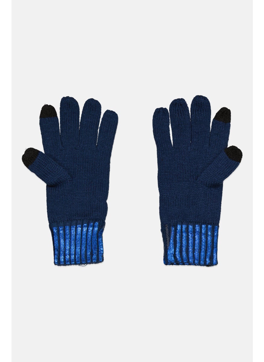 Body Glove Women Knitted Gloves, Navy  - Image 2