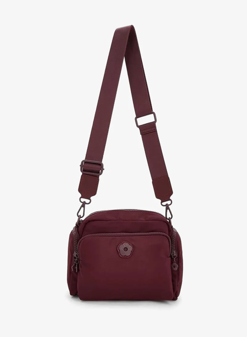 ميسي Solid Crossbody Bag With Front Utility Pocket