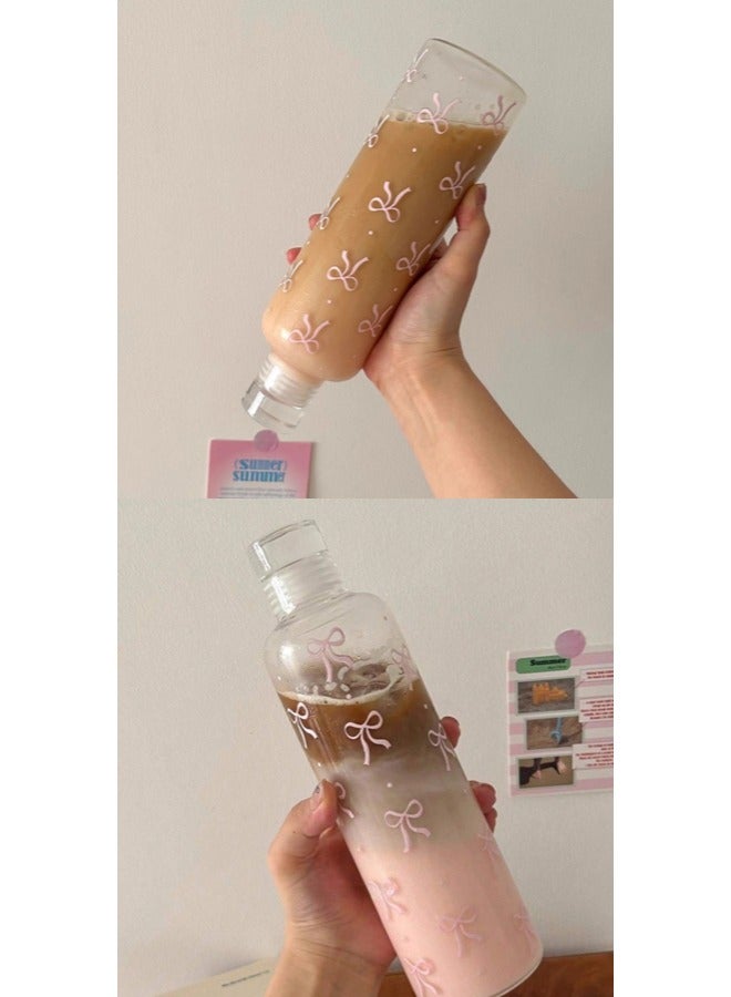 شيبشيب قارورة ماء شفافة سعة 500 مل مع مؤشر للوقت، قارورة شرب محمولة للصالات الرياضية واللياقة والسفر بأبعاد 22.5 × 6.5 × 6.5 سم - Image 4