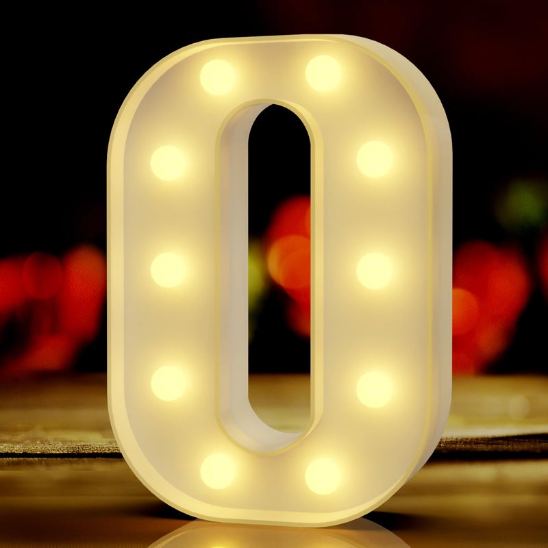 QWZify Marquee Light Up Letters O  Lighted Letters  Led Letters  Lights for Room Decor  Bedroom Decor for Teen Girls  Gifts for Teenage Girls  Decorations for Bedroom  Teen Girl Room Decor - Image 1