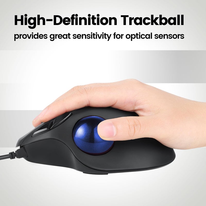 Perixx PERIPRO-303GB Small Trackball 34mm Replacement Ball for Perimice and M570 Elecom Kensington Glossy Blue (18025) - Image 4
