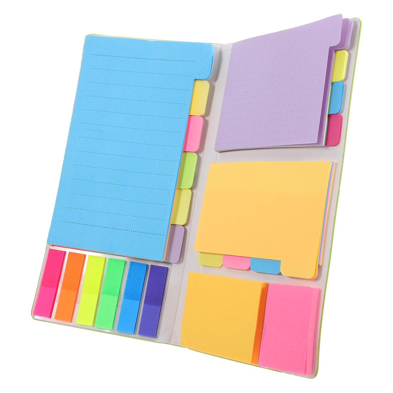 Self Adhesive Sticky Memo Tabs Green Portable Writing Pads Bulk for Office and School Organization - Image 2