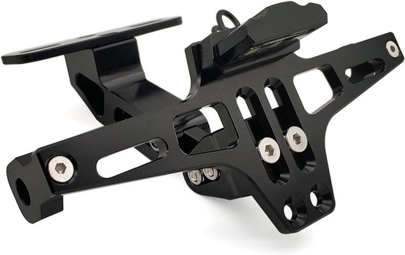 QASULER CNC Motorcycle Rear License Plate Mount Holder - Image 1