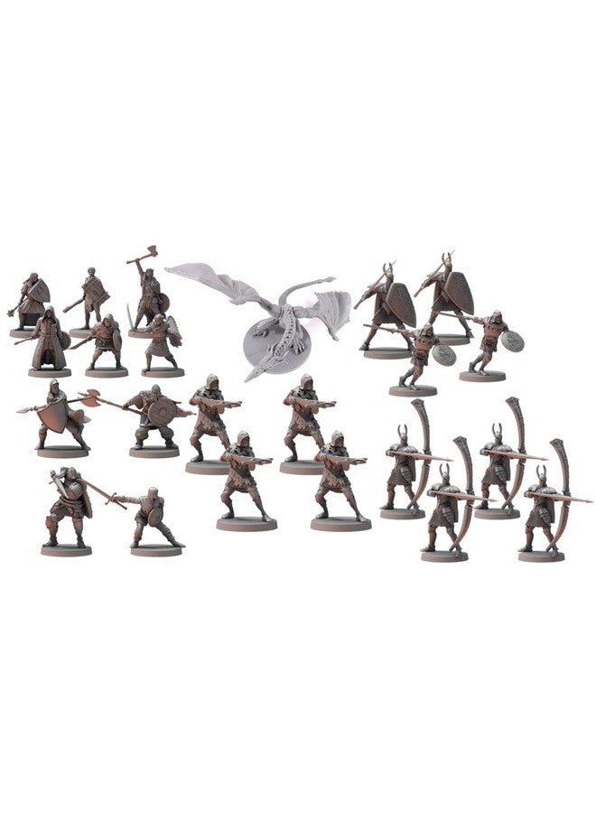Steamforged Games Dark Souls The Roleplaying Game Bundle: Guardian Dragon, Silver Knight Great Bowmen, Hollow Crossbowmen, The Silver and The Dead, and Unkindled Heroes 1 & 2 (6 Items) - Image 1