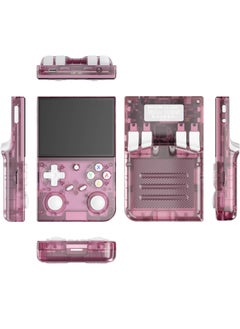 ANBERNIC  G350 Retro Handheld Game Console, 3.5" IPS Screen Linux System with Built-in 64G TF Card 4371 Game Preloaded Game Console 3200mAh Battery (Clear Pink)  - Image 5