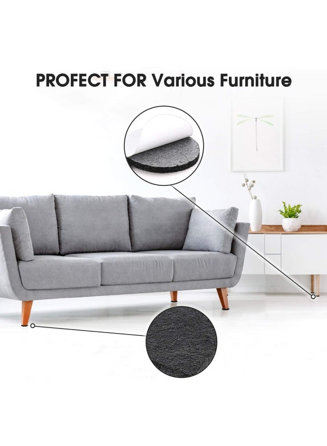 Yelanon Yelanon Felt Furniture Pads 182 Pcs Premium Felt Pads for Chair Legs Furniture Floor Protectors for Hardwood Floors Black  - Image 4
