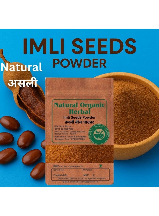 Natural Organic Herbal Imli Seeds Powder-50g-Natural Thickening Agent for Curries-Gravy-Natural-No Mixing-_x0005_82@-With 50g Multani mitti powder - Image 2