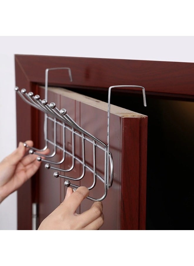 FALMER Imported Metal Door Hanger Made Of Stainless Steel 12 Hooks Without Nails 49*14 CM  - Image 4