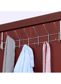 FALMER Imported Metal Door Hanger Made Of Stainless Steel 12 Hooks Without Nails 49*14 CM  - Image 5