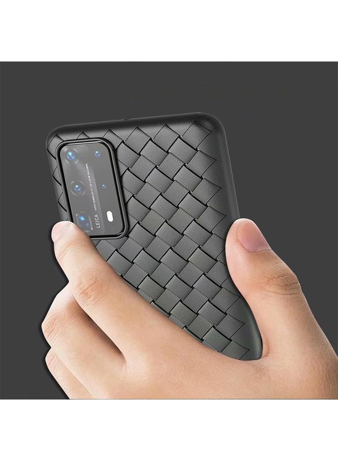 إيروريكس جراب لهاتف Huawei P40، جراب TPU مانع للانزلاق بنمط كلاسيكي منسوج وجيد التهوية - Image 5