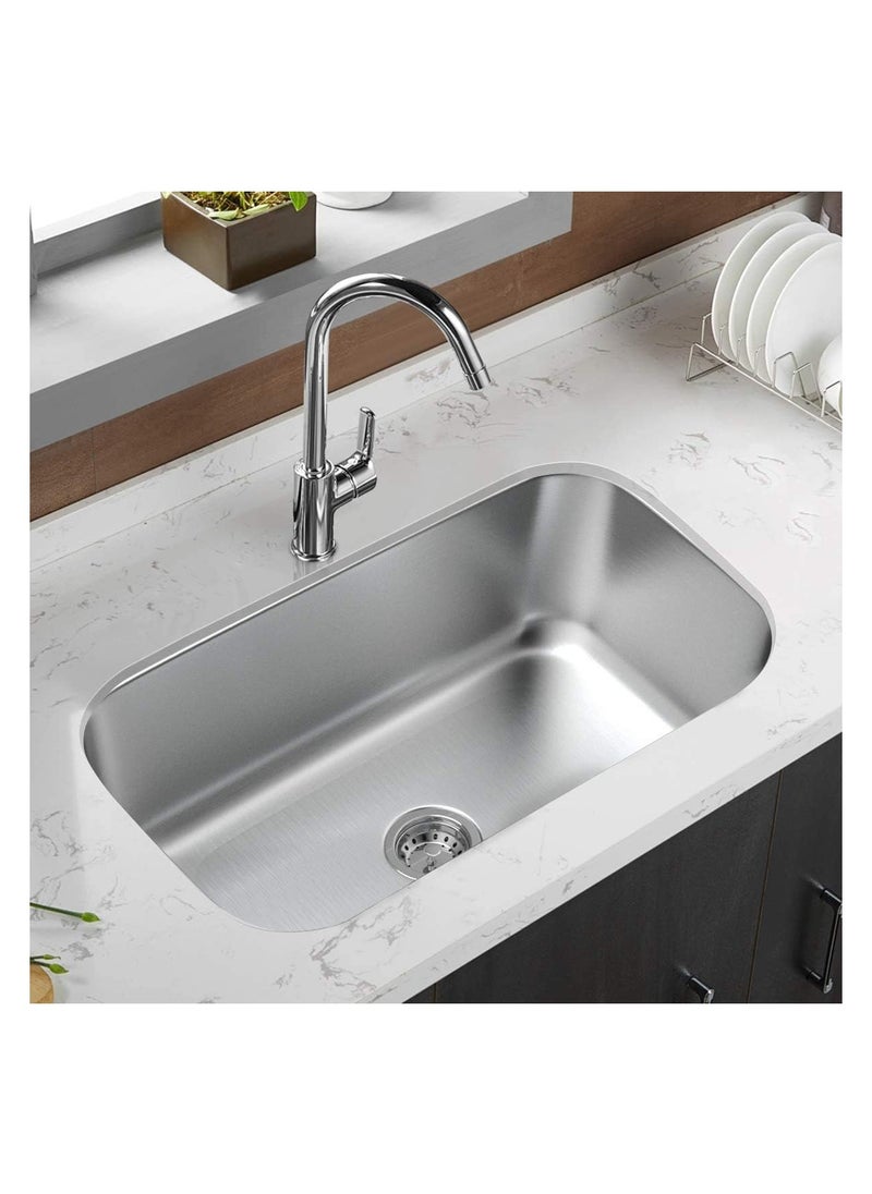 100GF Kitchen sink 75 cm x 45 cm with mixer  - Image 4