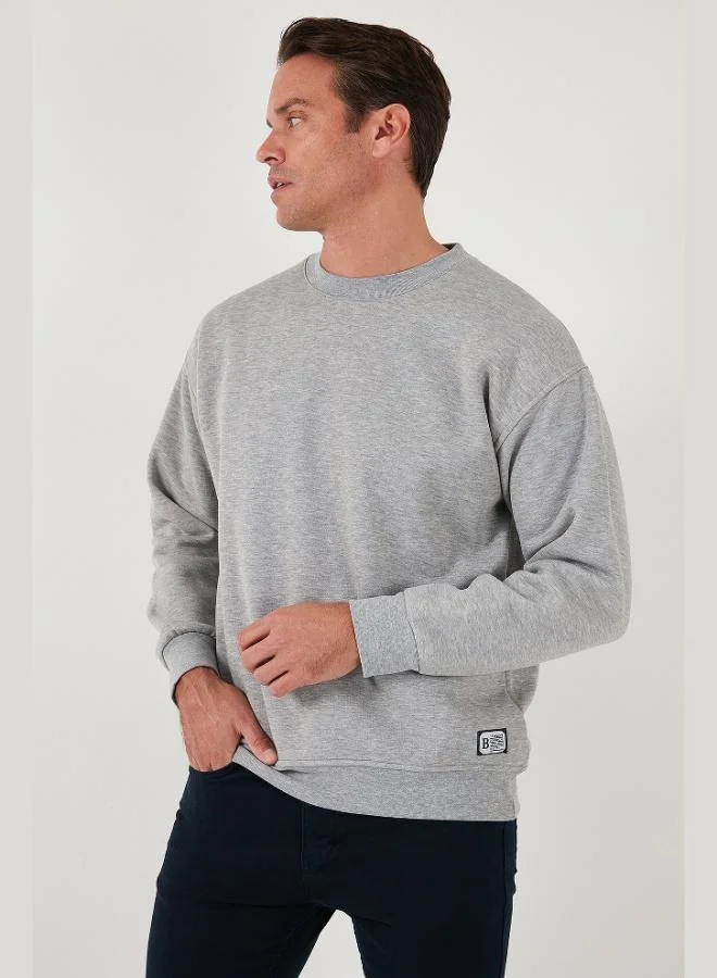Buratti  Buratti Regular Fit Crew Neck Cotton Fleece Lined Soft Brushed Sweatshirt Men's SWEAT 5905255 for Men | Best Price UAE