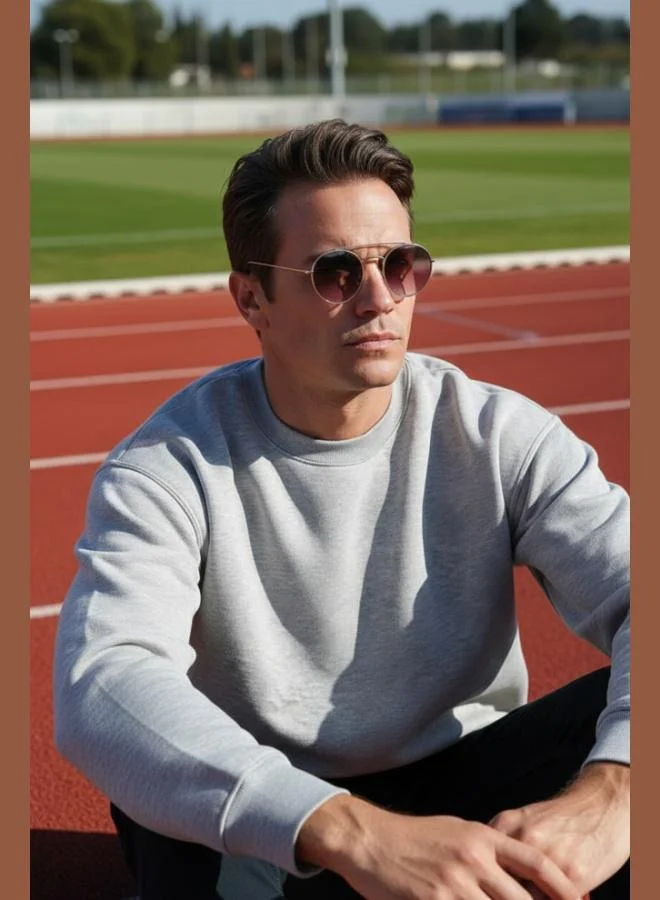 Buratti  Buratti Regular Fit Crew Neck Cotton Fleece Lined Soft Brushed Sweatshirt Men's SWEAT 5905255 for Men | Best Price UAE