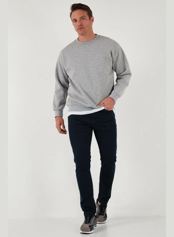Buratti  Buratti Regular Fit Crew Neck Cotton Fleece Lined Soft Brushed Sweatshirt Men's SWEAT 5905255 for Men | Best Price UAE