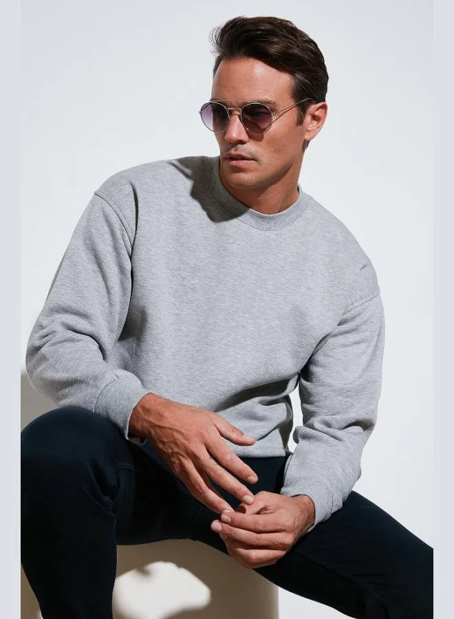 Buratti Buratti Regular Fit Crew Neck Cotton Fleece Lined Soft Brushed Sweatshirt Men's SWEAT 5905255